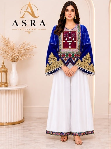 Elegant Embroidered Sarana Set