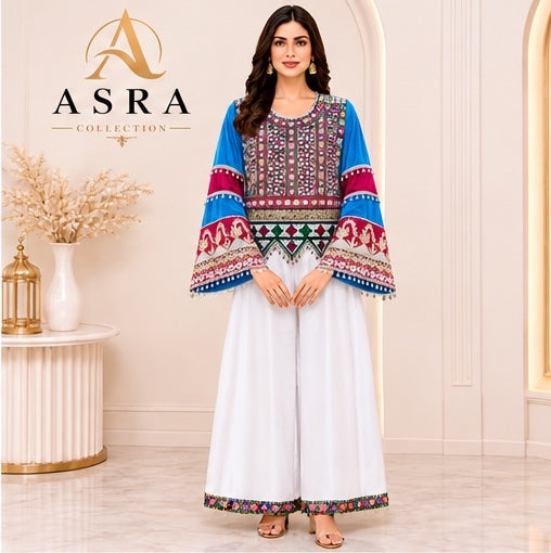 Elegant Embroidered Sarana Set